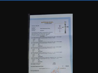 Propun spre vânzare cruce din aur alb 585 încrustate cu diamante naturale de clasa superioara. 1.06c foto 2