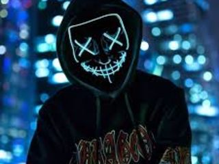 Светодиодная неоновая маска «судная ночь» - новый тренд ! foto 1