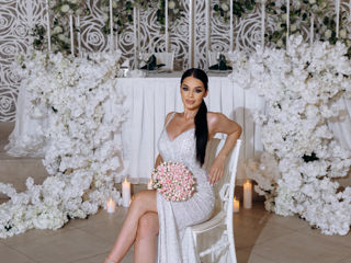 Rochie de mireasă PrivatoDress – mărimea S-M – potrivită și pentru gravide foto 0