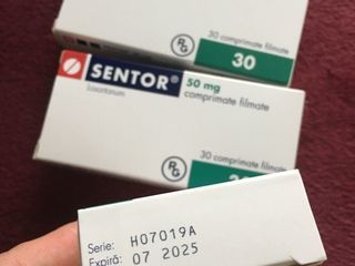 Dacă doriți, le pot livra gratuit. Sentor 50 mg, 30 pastile, termen bun, am mai multe cutii,35 lei c