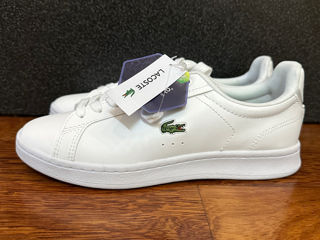 Красивые, фирменные кеды Lacoste, белого цвета foto 5