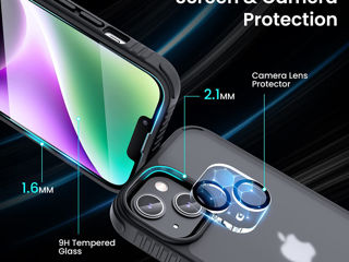 Husa din silicon pentru iPhone 14 Case si sticla Силиконовый Чехол foto 6