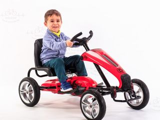 Carting electric pentru copii Dongma rosu foto 2