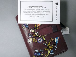 Vera Bradley. Кошелек с RFID Protection (Защита Wi-Fi Банковских Карт) Натуральная Кожа. USA foto 3