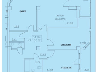 Apartament cu 2 camere, 104 m², Telecentru, Chișinău foto 4