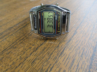 Montana.USA.Original.Vintage Wrist Watch Digital Chronograph 16 Melody Alarm..Made in USA.