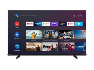 50" LED SMART TV TOSHIBA 50QA4263DG, QLED 3840x2160, Android TV, Black foto 1