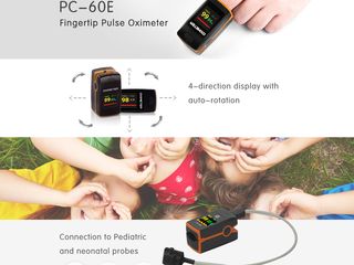 Pulsoximetru PC-60E Adulti,copii si neonatal Пульсоксиметр PC-60E Взрослые,дети и новорожденные foto 2