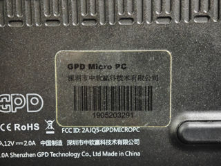 GPD MicroPC мини ноутбук n4100 2.5ghz / 8gb ddr4 / 256gb ssd foto 6