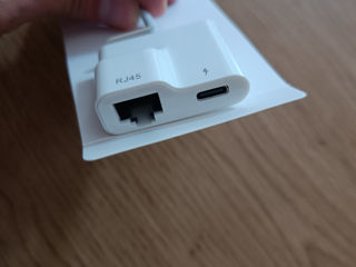 Adaptor usb type c + ethernet rj45 foto 2