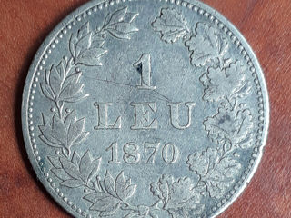 1 Leu 1870 (Carol - I) foto 5