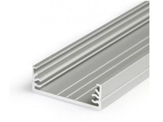 Profil LED WIDE 24, aluminiu anodizat argintiu, 11*32 mm, lungime 2 m. foto 1