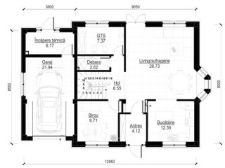 Casă de locuit individuală cu 2 niveluri P+M / stil clasic / 201,1 m2 / proiecte / construcții foto 4