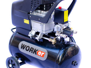 Compresor Technoworker  24 litri ! 1,5 kw ! 206 litrimin ! garantie 3 ani!  pret promotional !! foto 6