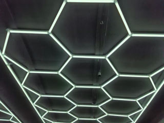 Hexagon led detailing led tavane foto 2