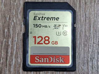SanDisk Extreme 128Gb, V30, klass 10, 250 Lei
