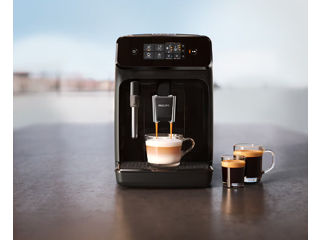 Espressor automat Philips LatteGo Seria 1200 EP1221/20, 1.8l, 1500W, 15 bar, negru foto 4