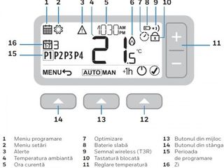 Termostat de camera Honeywell programabil fara fir foto 4