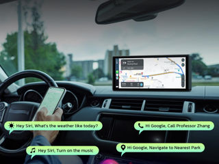 Беспроводная автомобильная стереосистема Apple CarPlay Android foto 4