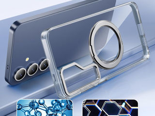 Husa S25 Transparenta cu Magsafe foto 1