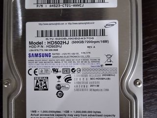 HDD Samsung HD502HJ (500GB/7200rpm/16M) foto 1