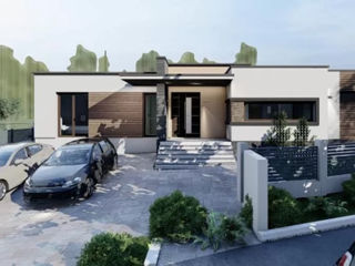 Casă de locuit individuală cu 1 nivel / parter / stil modern / 3D / proiecte / renovari / 152.5m2 foto 2