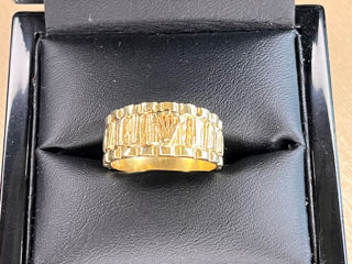 Мужской перстень кольцо 585 золото печатка 14Kt inel pentru bărbați 585 Aur Oro 750 18Kt  фото 7
