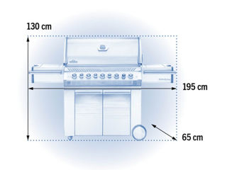 Gratar pe gaz natural Prestige PRO665, Napoleon foto 13