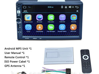 Asortiment larg! Magnitole 2-DIN pe Android 11/12! GPS/WiFi/3G/USB! Cameră spate CADOU! foto 5