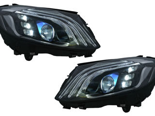 Faruri Full LED compatibil cu Mercedes C-Class W205 S205 (2014-2020) LHD W222 Design фары