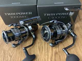 Катушки Shimano 2024 Twin Power 2500s, C3000, 3000MHG, 4000, 4000PG foto 10