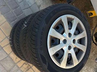 Goodride 185/65 R15 cu Jante 4x100 + capace Hyundai