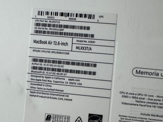 MacBook Air 13.6inci M2 8/512gb nou foto 4