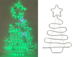 Figurina Cu Lumina "Brad" Led 70X48Сm, Culoare Verde