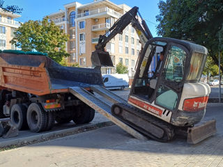 Услуги мини-экскаватора, Bobcat,kamaz.уборка снега foto 3