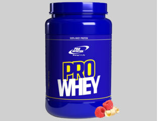 Concentrat ultrafiltrat de proteine din zer Pro Whey, 900 g, Ciocolată albă si Căpușuni