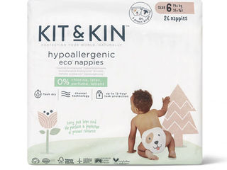 Scutece Eco Hipoalergenice Kit&kin 6 (14+ Kg) 26 Buc foto 2