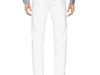 Мужские оригинальные белые джинсы Levis 501 Original Fit фото 2