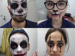 Makeup / machiaj & face painting, grim de halloween, макияж (make-up) и аквагрим, грим на хэлоуин foto 10