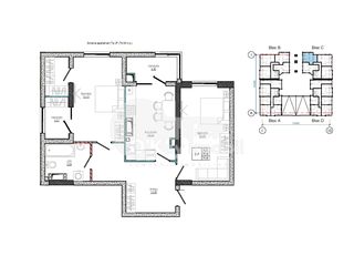Apartament cu 2 camere, 79 m², Centru, Strășeni foto 4