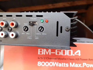 Amplificator Auto Boschman BM Audio BM-600.4 (4 canale) foto 4