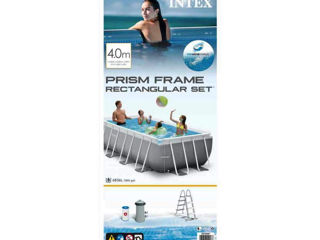 Усиленный бассейн Intex 15в1 400x200х100см/6836 л Prism Frame 26788 Лучшая цена на рынке! foto 8