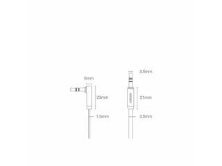 Cablu Auxiliar Audio Jack 3.5 mm, 1m Ugreen, Fir Plat, Negru + Gri (10597) foto 12