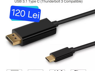 USB-C  TYPE-C 3,1 в DP  порт- конвертер,Кабель foto 2