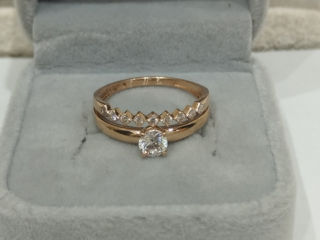 Женское золотое кольцо 585 пробы.Inel din aur 585 foto 2