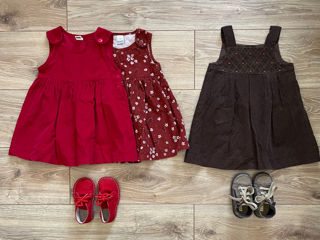 6-9, 9-12, 12-18, 18-24 Zara, H&M, George (rochii, sarafane). foto 2