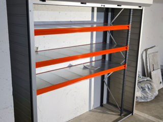 Dulap metalic RoletBox cu roletă și stelaje – perfect pentru parcare, balcon, grădină, curte. фото 6