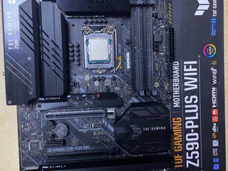 Set CPU+Asus Tuf Gaming Z590-plus WIFI ATX DDR4 + Intel Core i7-11700F 16 cores,4.9Ghz,garantie foto 1