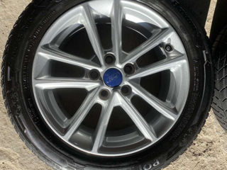 4 jante Ford r16 5x108 cu cauciucuri 205 55 r16 foto 4