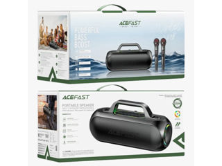 Set audio pentru karaoke cu doua microfoane AceFast K1 , negru foto 4